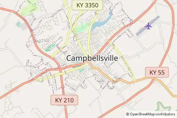 Mapa Campbellsville