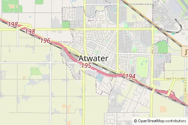 Mapa Atwater