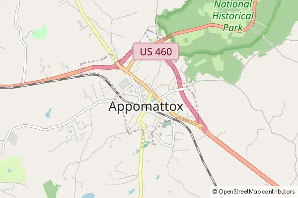 Mapa Appomattox