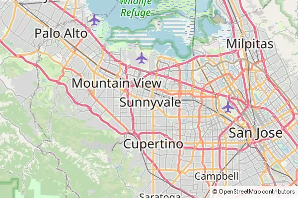 Mapa Sunnyvale