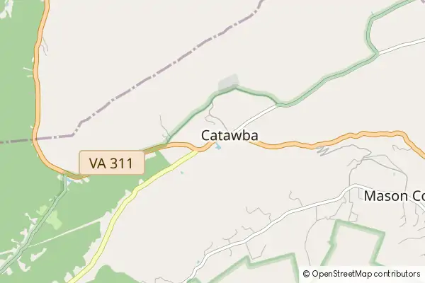 Mapa Catawba