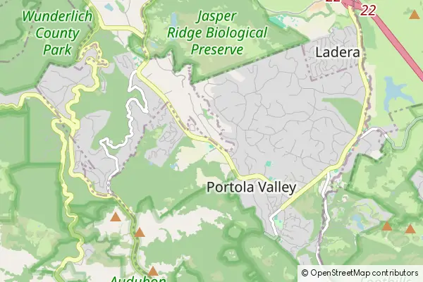 Mapa Portola Valley