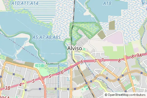 Mapa Alviso