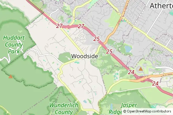 Mapa Woodside