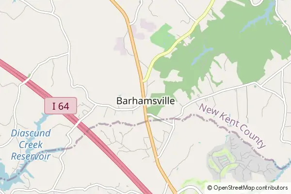 Mapa Barhamsville