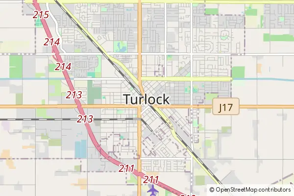 Mapa Turlock