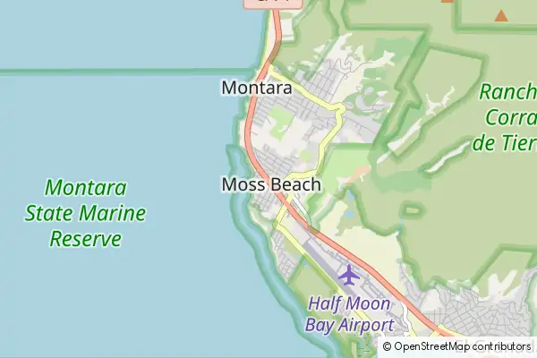 Mapa Moss Beach