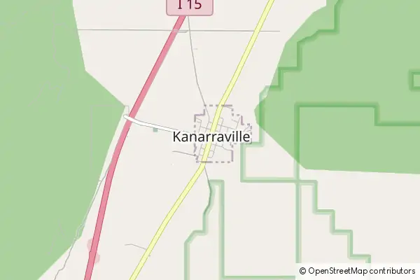 Mapa Kanarraville