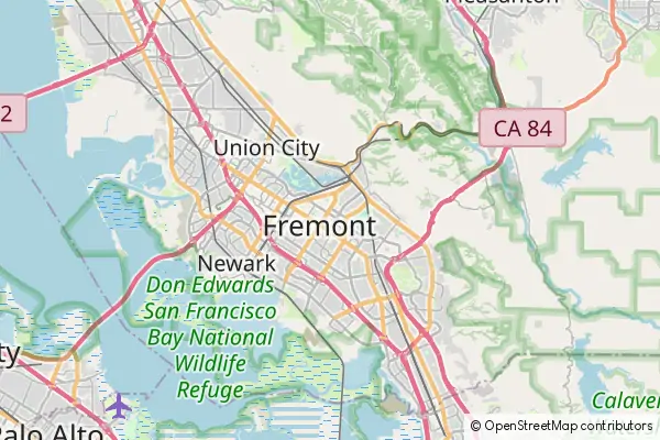 Mapa Fremont