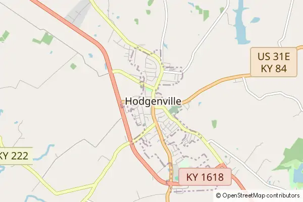 Mapa Hodgenville