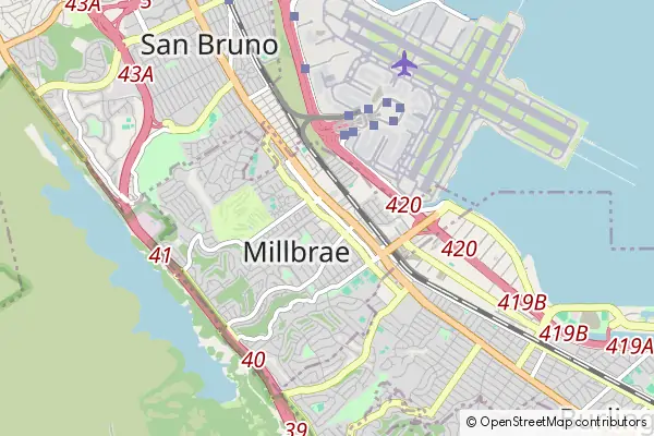 Mapa Millbrae