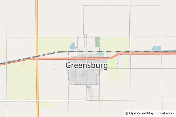 Mapa Greensburg