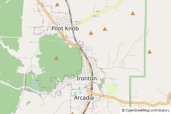 Mapa Ironton