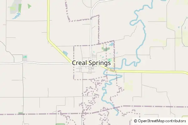 Mapa Creal Springs