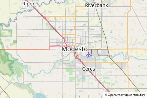 Mapa Modesto