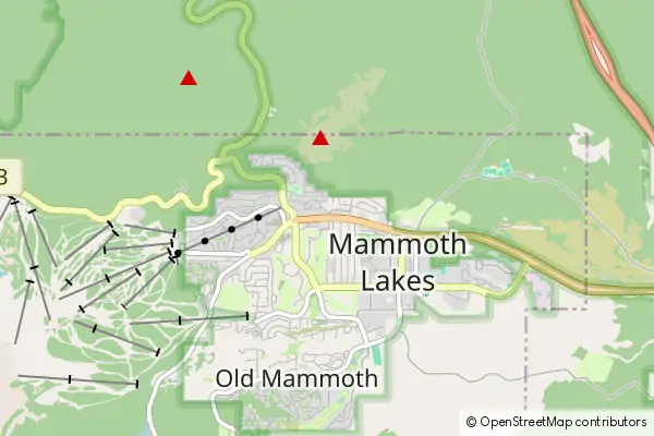 Mapa Mammoth Lakes