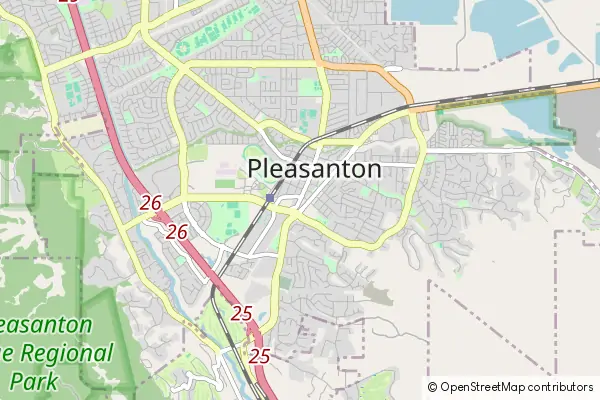 Mapa Pleasanton