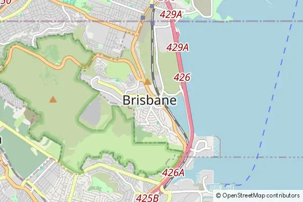 Mapa Brisbane