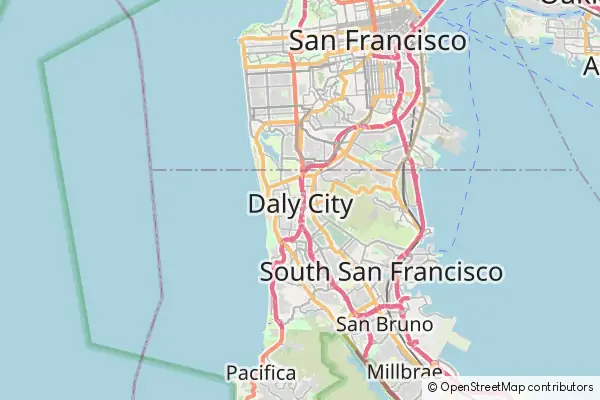 Mapa Daly City