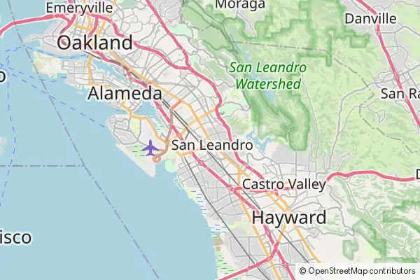 Mapa San Leandro