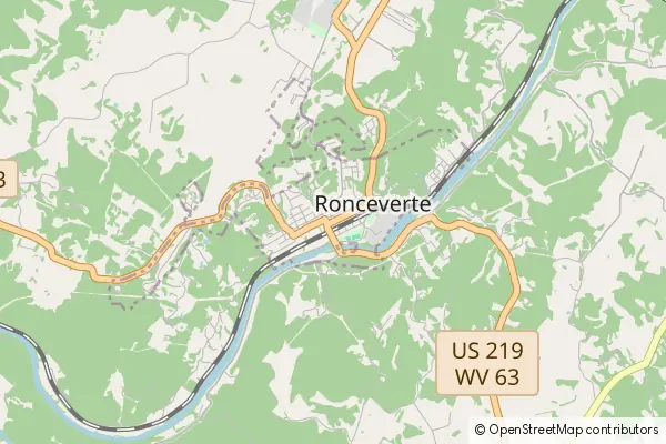 Mapa Ronceverte