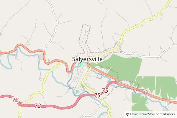 Mapa Salyersville