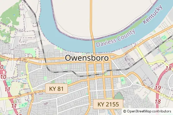 Mapa Owensboro