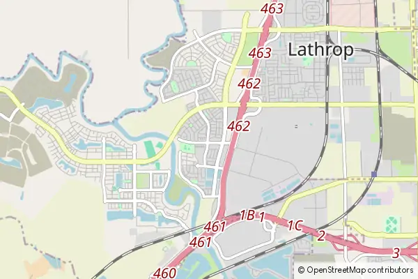 Mapa Lathrop