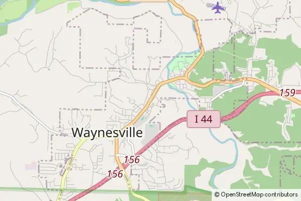 Mapa Waynesville