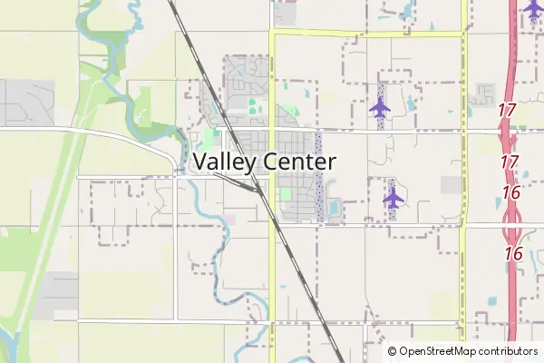 Mapa Valley Center