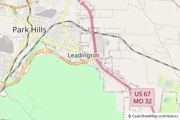 Mapa Leadington