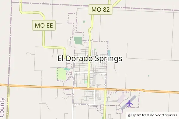 Mapa El Dorado Springs