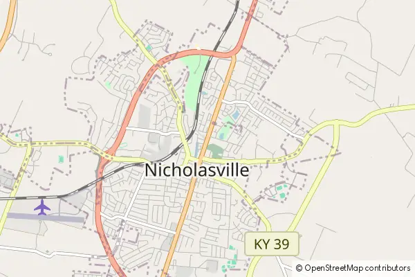 Mapa Nicholasville