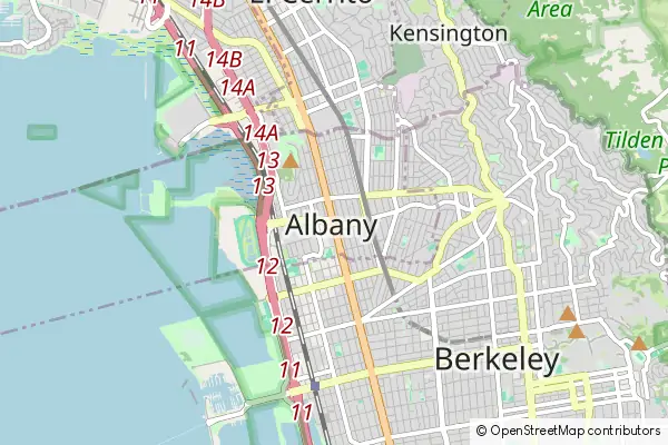 Mapa Albany