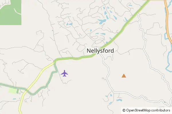 Mapa Nellysford