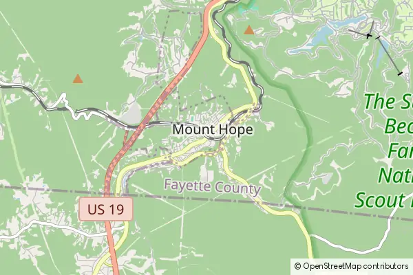 Mapa Mount Hope