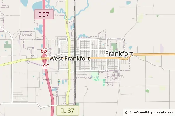 Mapa West Frankfort