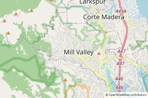 Mapa Mill Valley