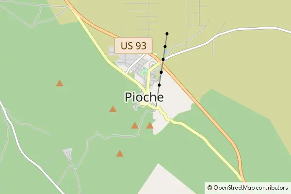 Mapa Pioche