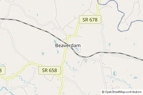 Mapa Beaverdam