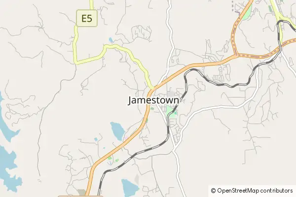 Mapa Jamestown