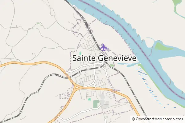 Mapa Sainte Genevieve