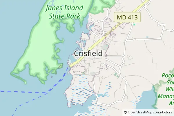 Mapa Crisfield