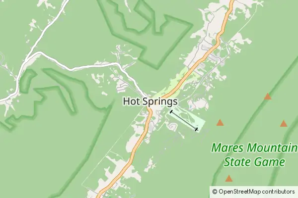 Mapa Hot Springs