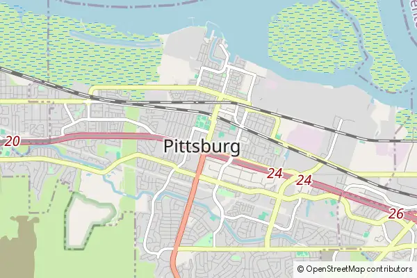 Mapa Pittsburg