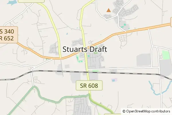 Mapa Stuarts Draft