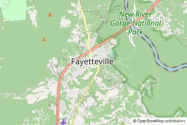 Mapa Fayetteville