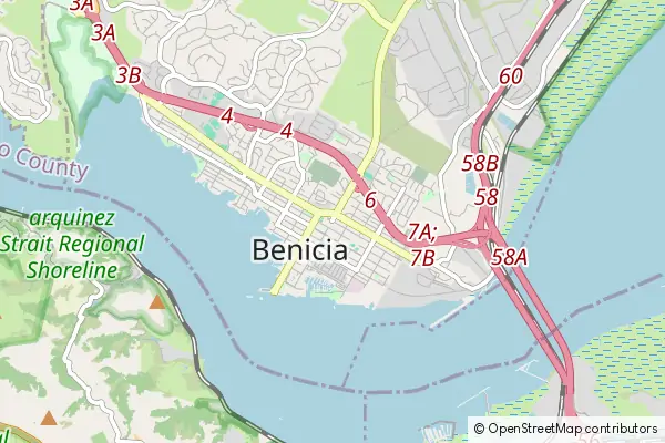 Mapa Benicia