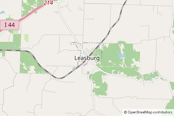 Mapa Leasburg