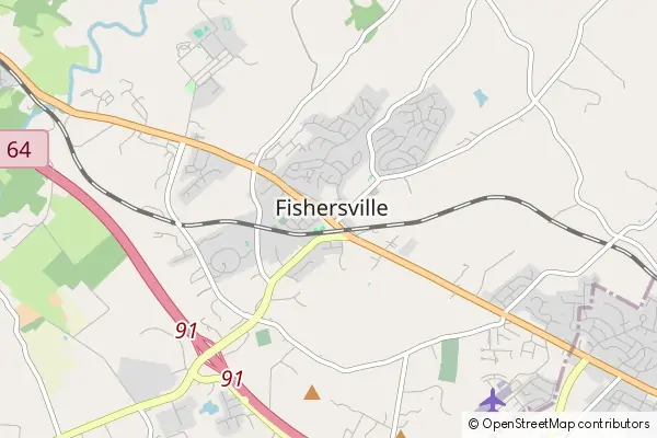 Mapa Fishersville